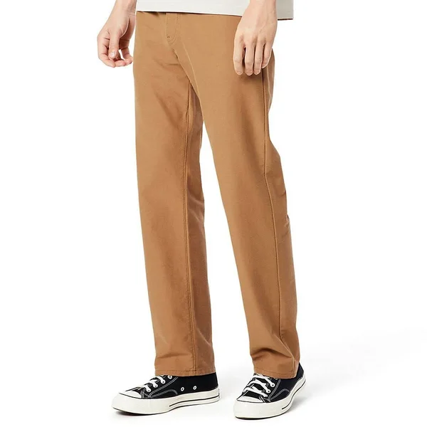 Men's Dockers Straight-Fit Smart 360 Knit Comfort Knit Jean-Cut Pants, Size: 33X32, Brown