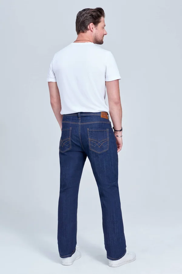 Seven7 Men's Straight 4-Way Stretch Jean - 3D Rinse - 3D Rinse