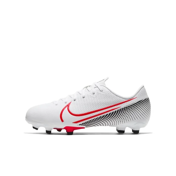 Nike Kids Mercurial Vapor 13 Academy mg FG White/Laser Crimson - 4