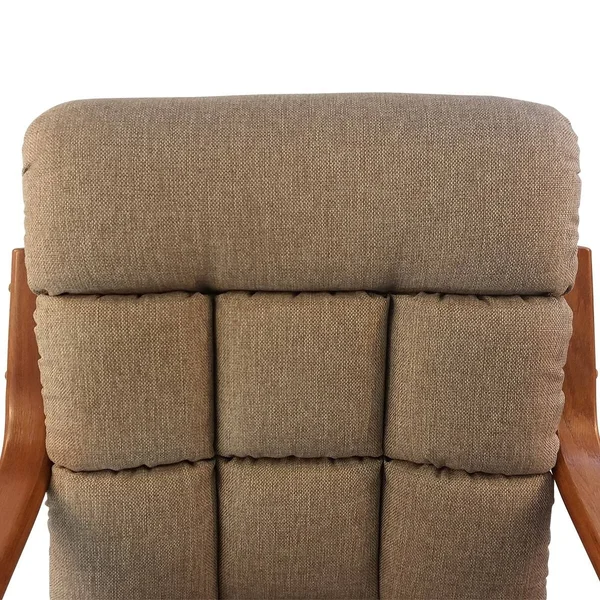 Caster Chair Company Camile Swivel Tilt Caster Arm Chair in Toast Tweed Fabric
