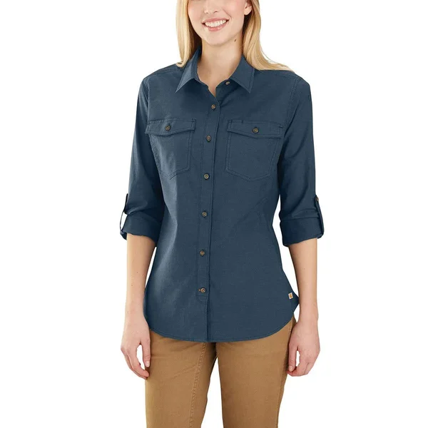 Carhartt Women's Rugged Flex Bozeman Shirt, 2x, Twilight by Gempler&s