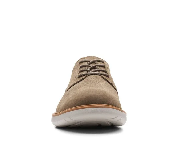 Clarks Men's Draper Lace Up Oxford - Size: 9.5, Olive Suede