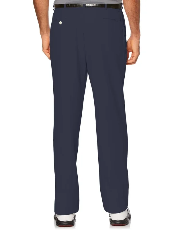 PGA Tour Men's Flat Front Golf Pant with Expandable Waistband