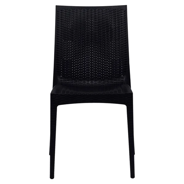 LeisureMod Weave Mace Indoor Outdoor Set of 2 Dining Chair Mc19or2, Orange
