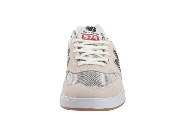 New Balance Numeric AM574 White/Black - Men's, Size: 6