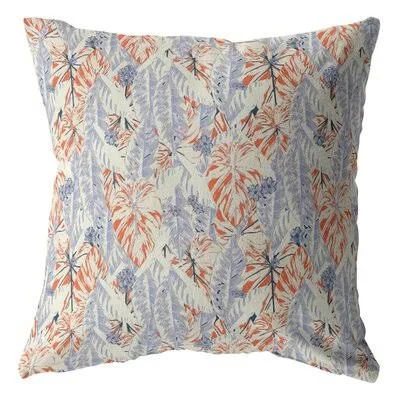 Sleepy Tropics Broadcloth Indoor Outdoor Blown and Closed Pillow Orange Bayou Breeze Size: 18x22 x 18