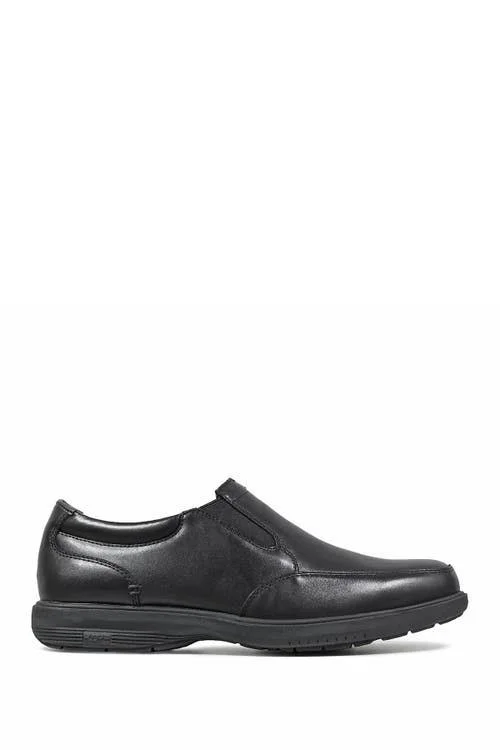 Men's Nunn Bush Myles St. Moc Toe Slip On - Size: 13, Black
