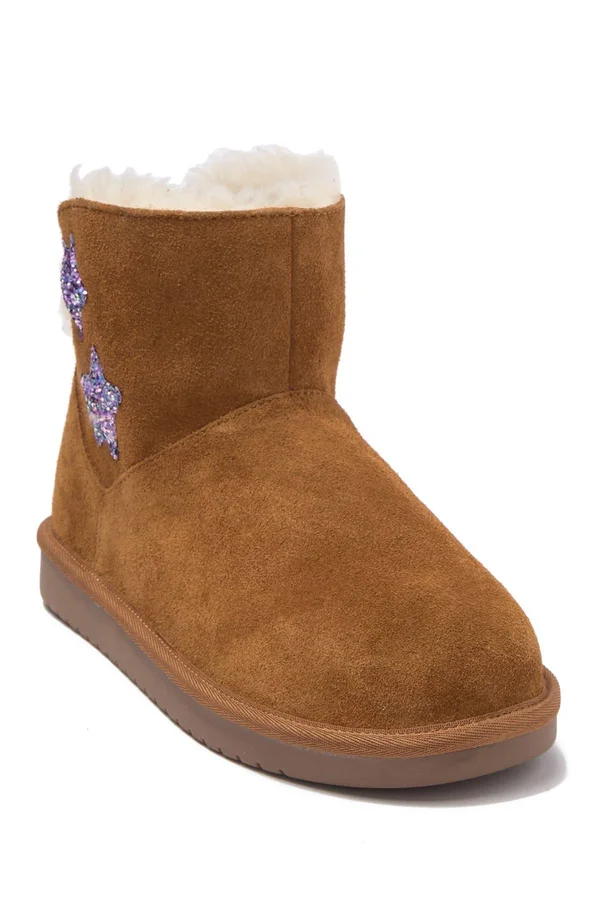Koolaburra by Ugg - Kids& Koola Star Mini Boots in Chestnut, Size 12