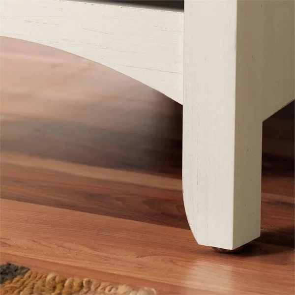 Pemberly Row Shoe Storage Bench, Antique White