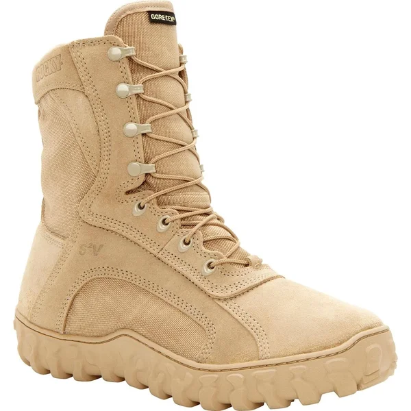 Rocky Tactical Boots Mens S2V GTX Waterproof Desert Tan Fq00101-1, Beige