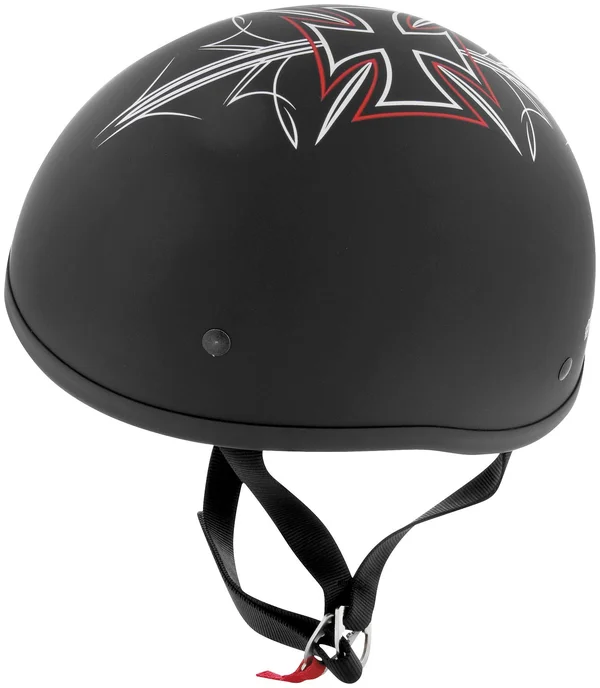Skid Lid Original Half Helmet - Flat Black Street Rod MD
