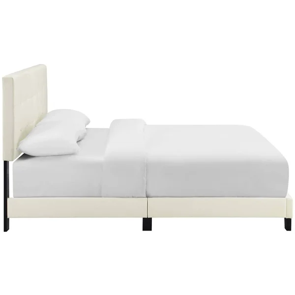 Modway Amira King Upholstered Velvet Bed - Sea Blue