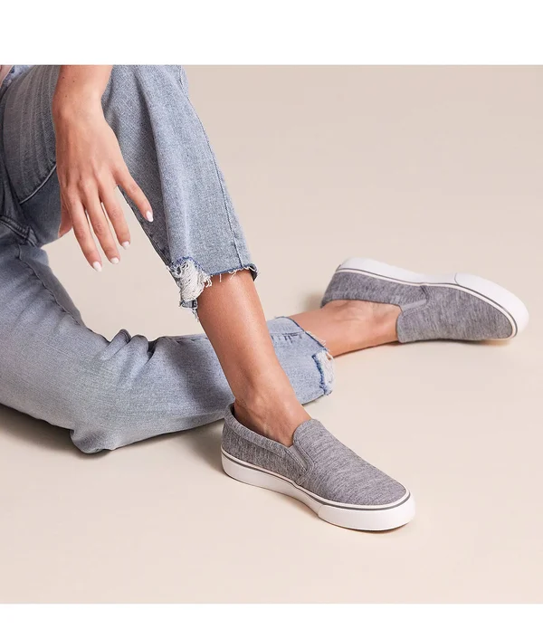Keds Jump Kick Jersey Women's Slip-On Sneakers, Size: 9, Grey