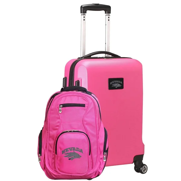 Mojo Nevada Wolf Pack Deluxe 2-Piece Backpack and Carry on Set - Pink