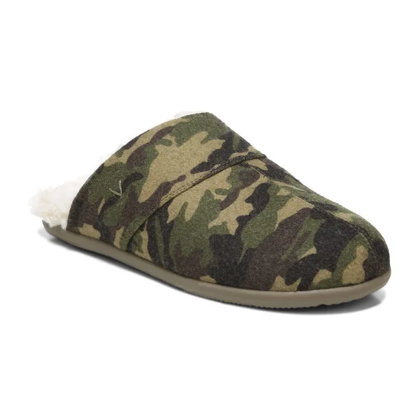 Vionic Alfons Men's Orthotic Slipper Olive Camo - 10 Medium