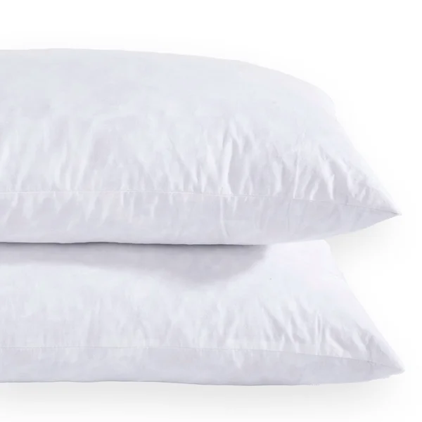 Puredown Feather Pillow Insert Set of 2 - White