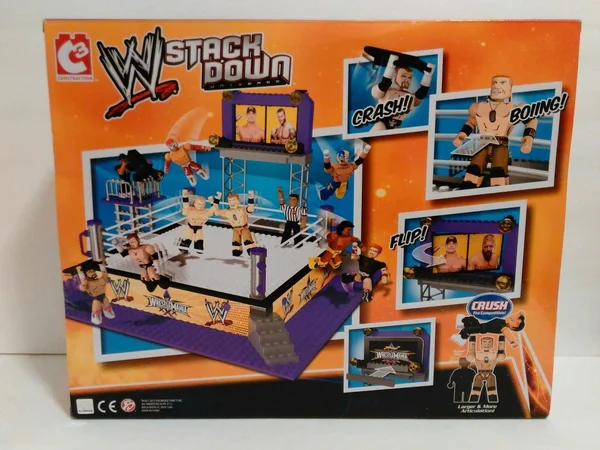 C3 WWE Wrestling Stack Down Set #21035 Wrestlemania XXX Ring