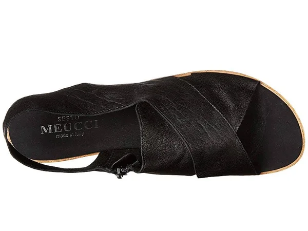 Sesto Meucci Sylke Women's Sandals Black Old West : 7 W