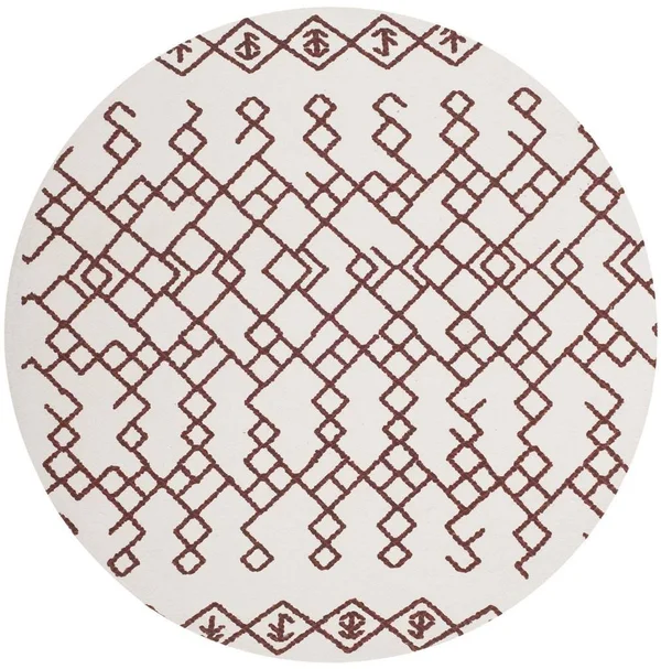Safavieh Cedar Brook CDR501D 6&0x22 x 9&0x22 Ivory, Rust Area Rug