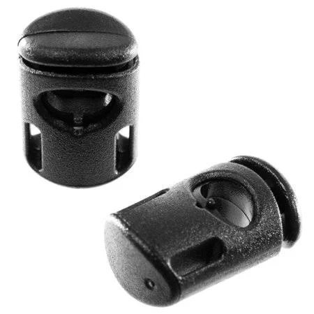 Heavy Duty Plastic Ellipse Cord Locks - Clamp Toggle Stop Slider for Paracord - Bungee Cord, Drawstrings, Accessory Cordage, and