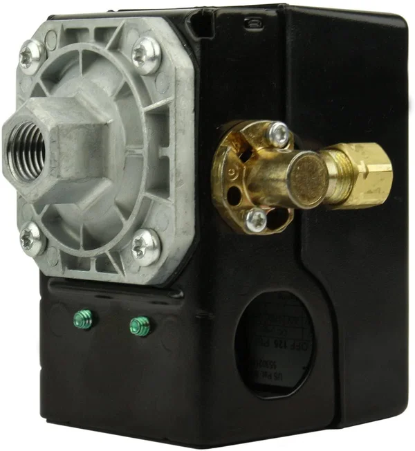 Pressure Switch for Air Compressor Made by FURNAS - Hubbell 69JF7LY 95-125 Port