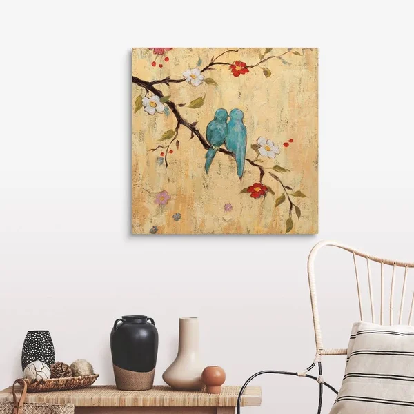Love Birds II - Canvas Wall Art, 30x30, Great Big Canvas