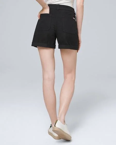 Women's Mid-Rise Pret-A-Play Shorts, Tan/Oat, Size 6 by White House Black Market