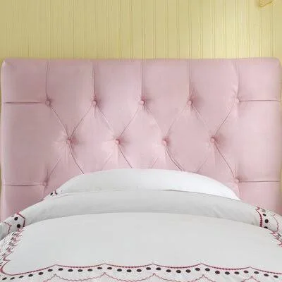 Fabela Upholstered Headboard Mack & Milo Size: Twin, Finish: Light Pink