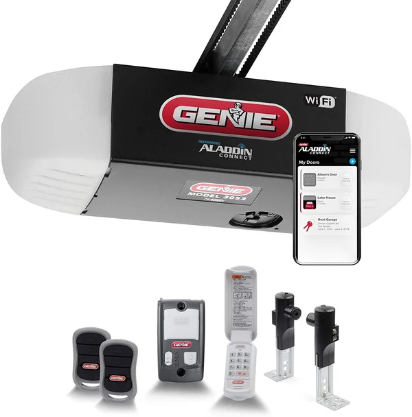 Genie QuietLift Connect â WiFi Smart Garage Door Opener with Added Wireless Keypad - ¾ 39626S