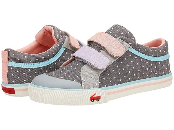 See Kai Run Girls Robyne Shoes 8 Gray Denim