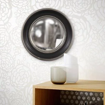Darby Home Co Sparacino Convex Wall Mirror - Black