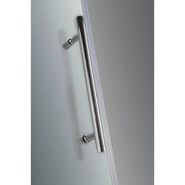 Aston Aquadica 32x22 x 32x22 x 72x22 Completely Frameless Square Hinged Shower Enclosure - Stainless Steel