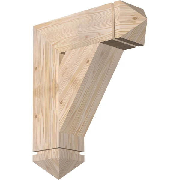 5 1/2x22W x 20x22D x 24x22H Traditional Arts & Crafts Smooth BRACKET - Douglas Fir