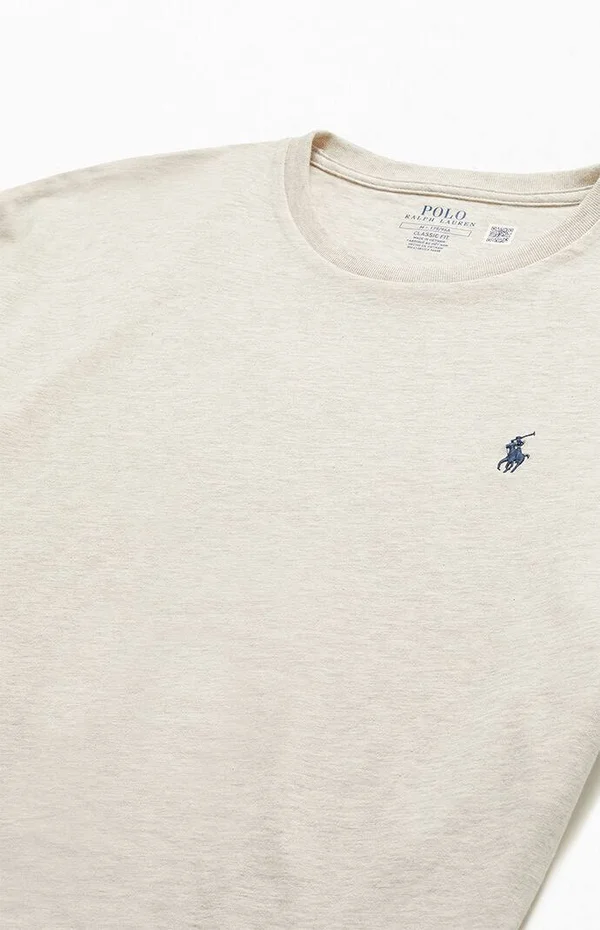 Polo Ralph Lauren Men's Classic-Fit Jersey Crewneck T-Shirt - American Heather