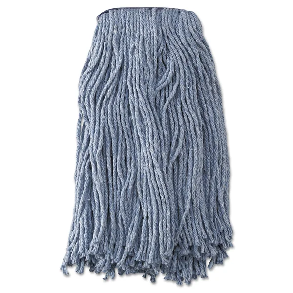 Boardwalk Mop Head - Standard Head, Cotton-synthetic Fiber, Cut-End, #20, Blue, 12-carton