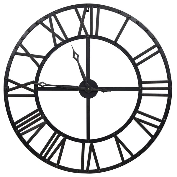 Pinnacle Analog Round Wall Clock in Black, 18FP1440E
