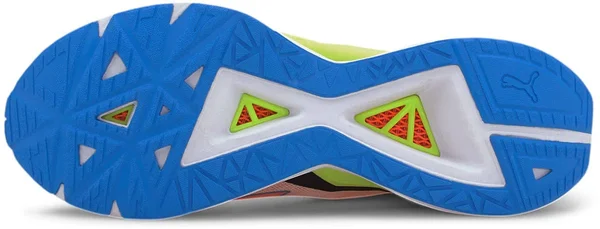 Puma UltraRide Men's Running Shoes, White/Nrgy Blue/Peach, 11.5