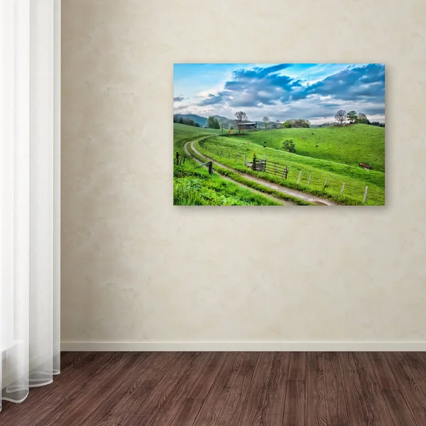 Trademark Fine Art Ali15898-C1219Gg Bob Rouse 'Winding Road' Canvas AR