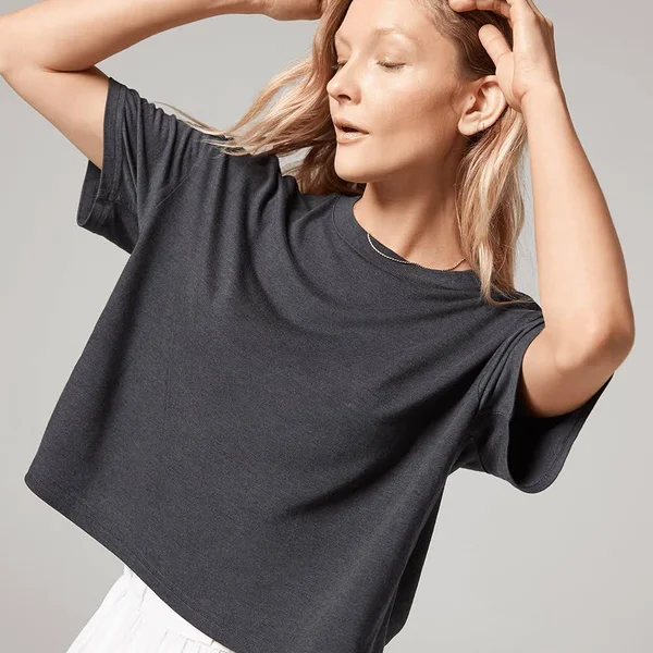 Allbirds Women's TrinoXO Tee - Relaxed Fit, Natural Grey, Size XXL