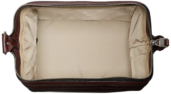 Bosca Old Leather Zipper Utility Kit, Brown