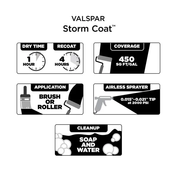Valspar Pro Storm Coat Satin Ivoire Hgsw2177 Exterior Paint (5-Gallon) - HGSW2177-147196