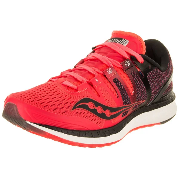 Saucony Women's Liberty ISO Running Shoe - Red - 8.5