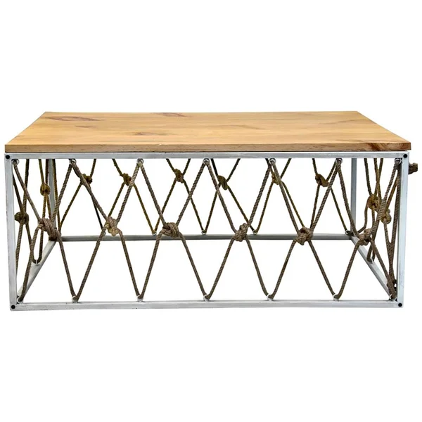 St. Augustine Rectangle Cocktail Table Brown Metal - CVFNR5015