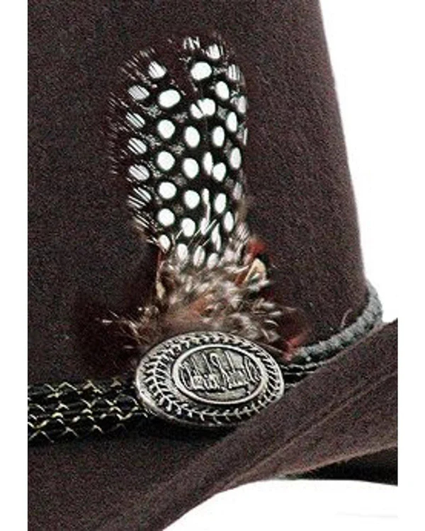 Outback Trading Shy Game - Brown Australian Wool Hat