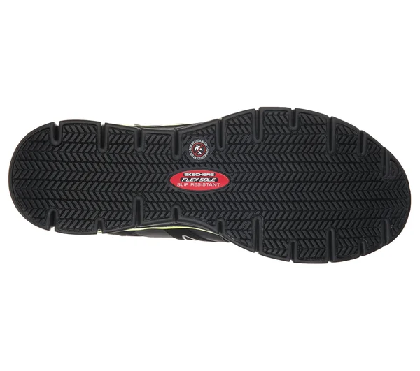 Men's Skechers Work Relaxed Fit Synergy Ekron Alloy Toe Lace Up, Size: 11, Black