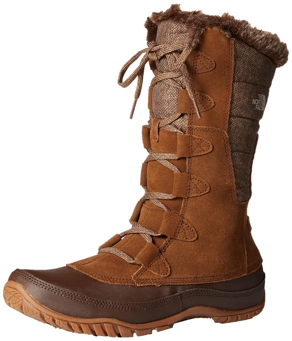 The North Face Women's Nuptse Purna Boot Brown/Grey 10
