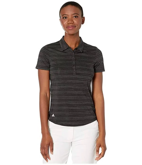 Adidas Women's Microdot Polo Size XS, Black/White