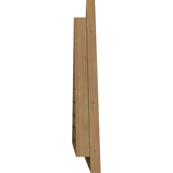 Ekena Millwork GVWTR68X1900RFUWR 68x22W x 19 3/4x22H Triangle Gable Vent (86 1/2x22W x 25 1/8x22H Frame Size) 7/12 Pitch: Unfini