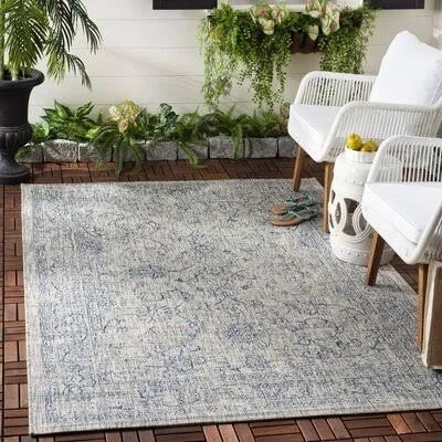 Bismark Oriental Gray/Navy Indoor, Outdoor Area Rug Bungalow Rose Rug Size: Runner 2&7x22 x 5&