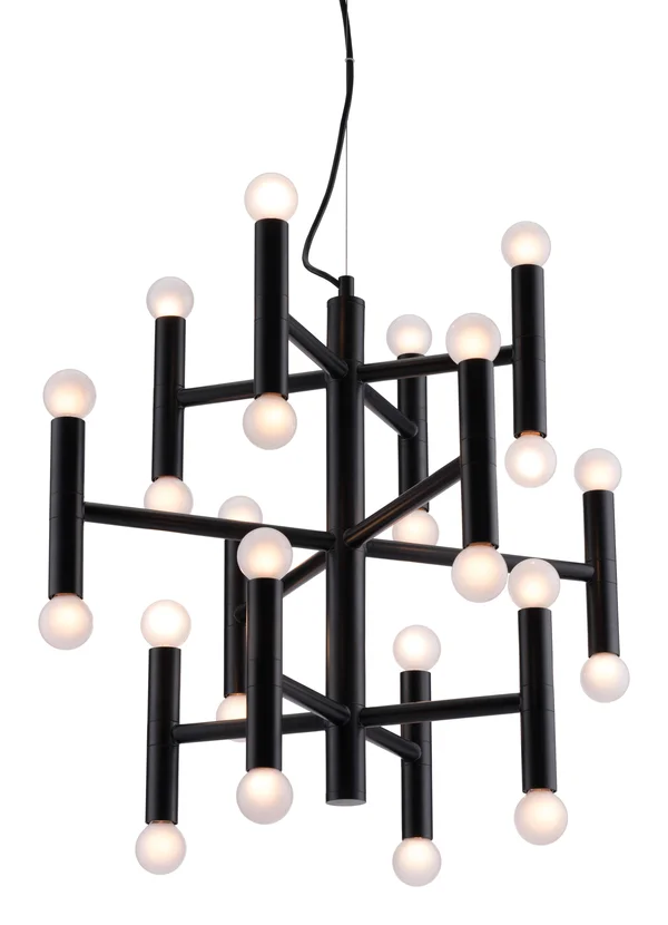 Zuo Modern 56061 Alton Ceiling Lamp Black